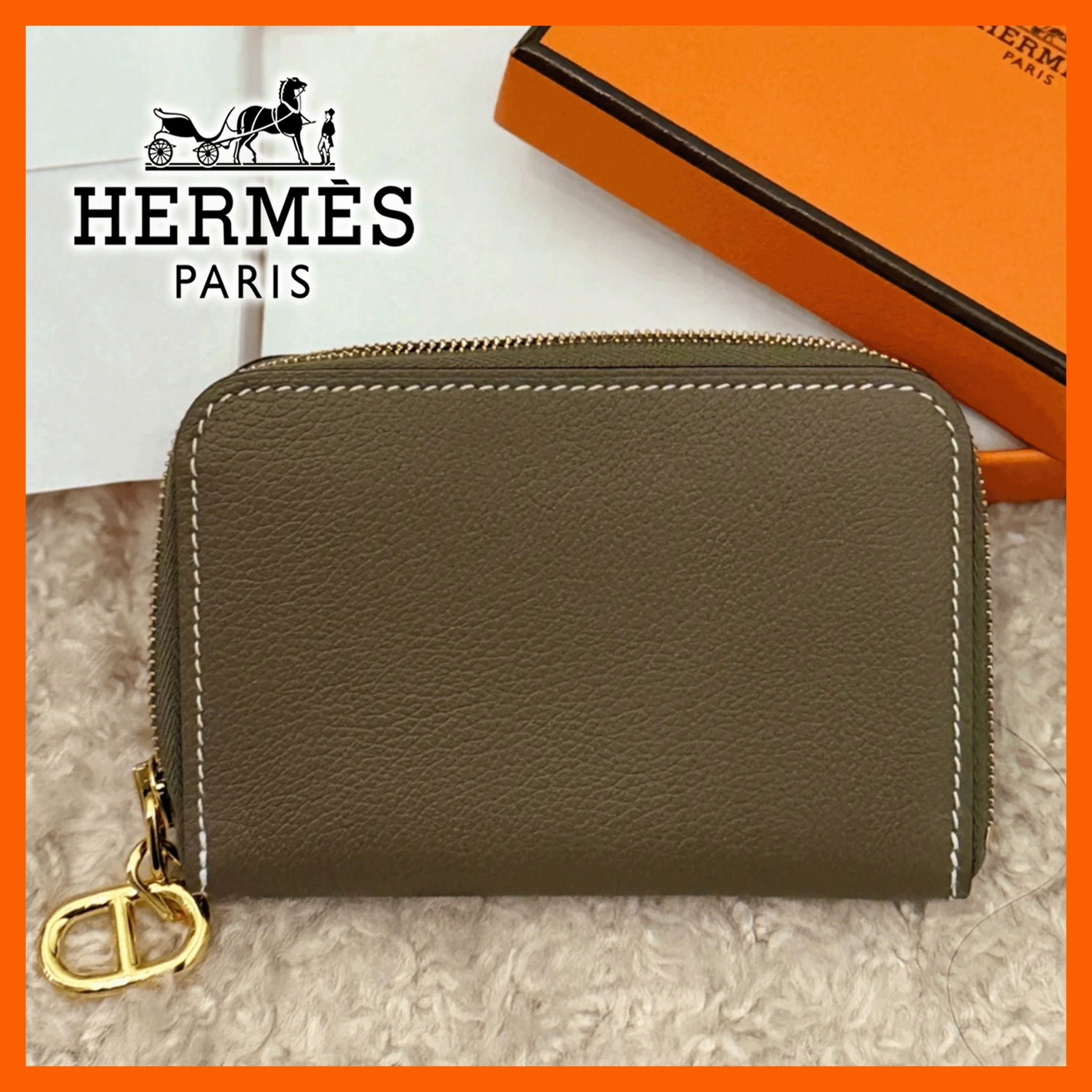 男女問わずデイリーに活躍★【HERMES】Zipengo ミニ財布