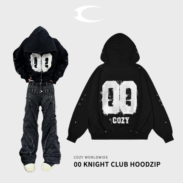 【国内検品・発送】COZYWORLDWIDE 00 KNIGHT CLUB HOODZIP