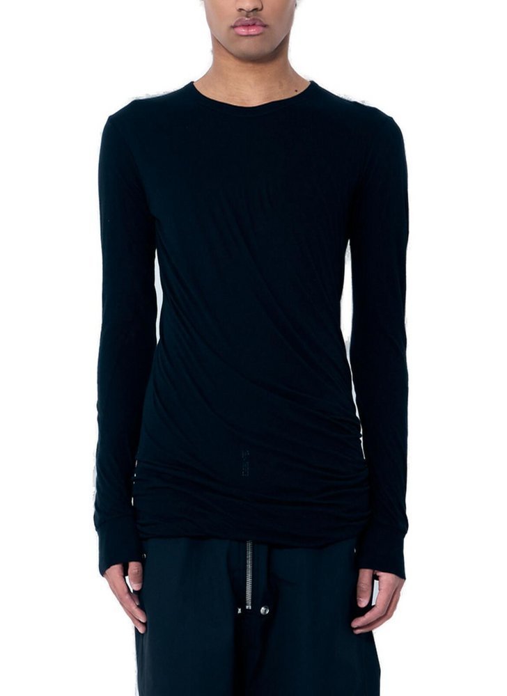 RICK OWENS ロンクスリフクルネックTシャツ RU01E5257UC 09