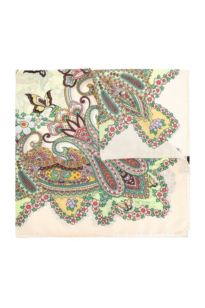 ETRO フロラルフリントスクエアスカフ WAXA0008AK643 X0806