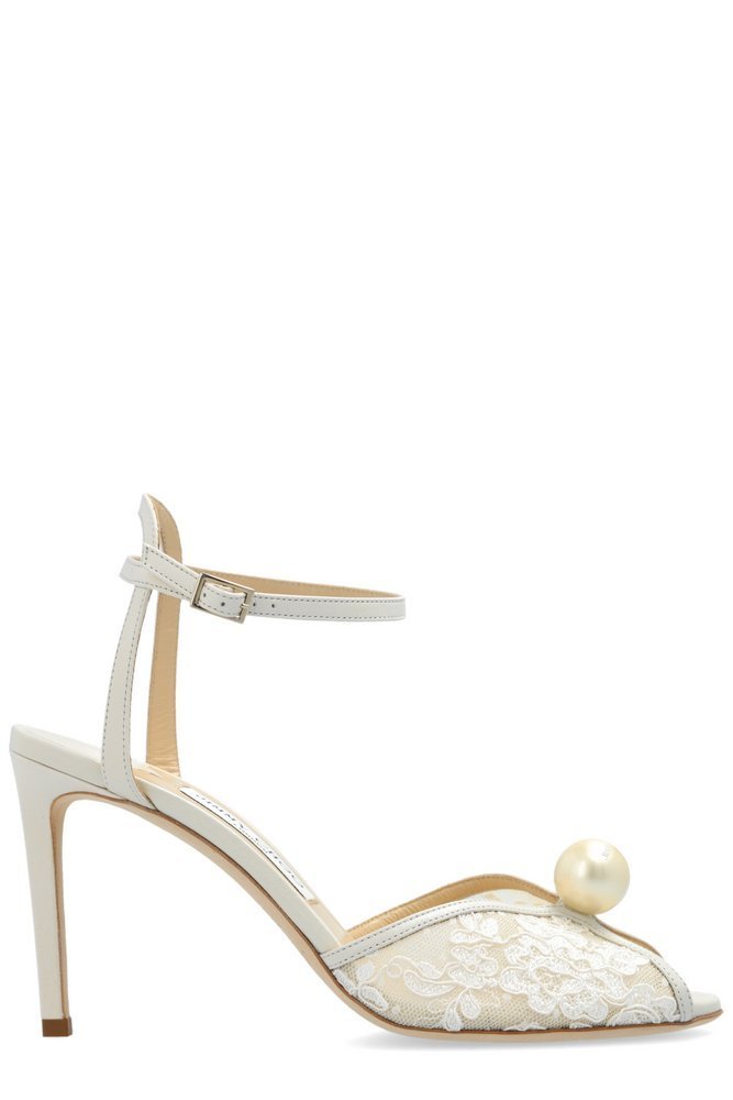 JIMMY CHOO サコラ 85 レス サンタル SACORA85FXW IVORYWHITE