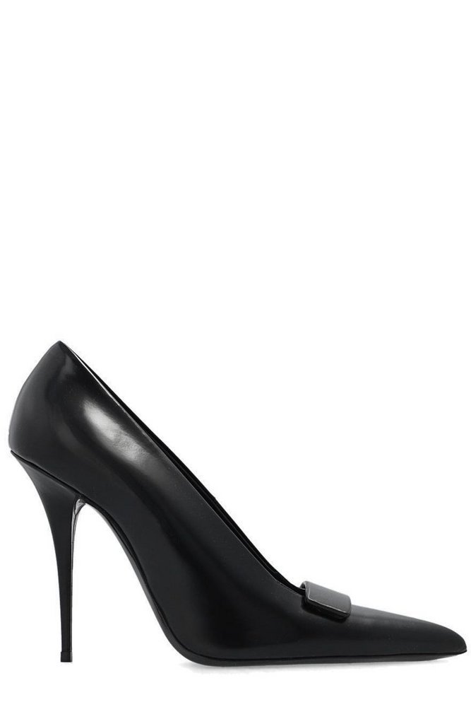 SAINT LAURENT ス スティレット ホインテットトゥ ハンフス