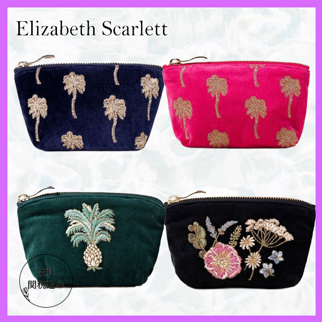 送料関税込【Elizabeth Scarlett】 Velvet Coin Purse