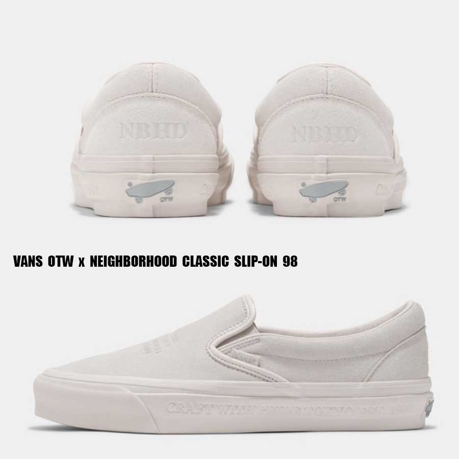 VANS x NEIGHBORHOOD★OTW CLASSIC SLIP ON 98★コラボ★NATURAL