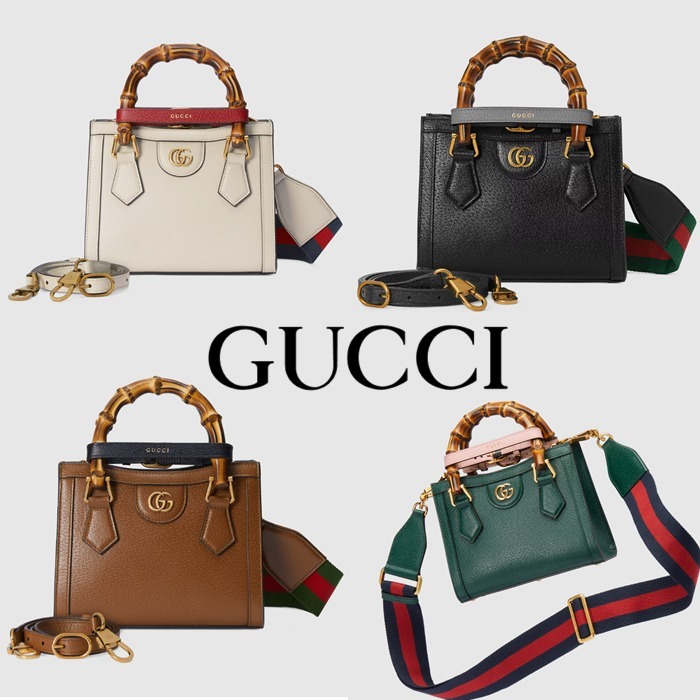 新作【GUCCI】〔グッチ ダイアナ〕スモール トートバッグ、全4色