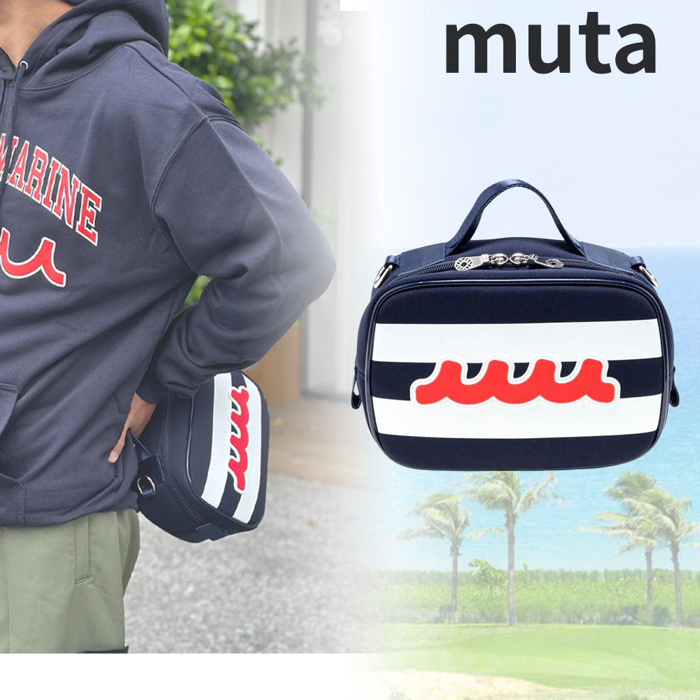 【muta MARINE】ロゴ ネオプレン ミニ ポーチバッグ すぐ届く