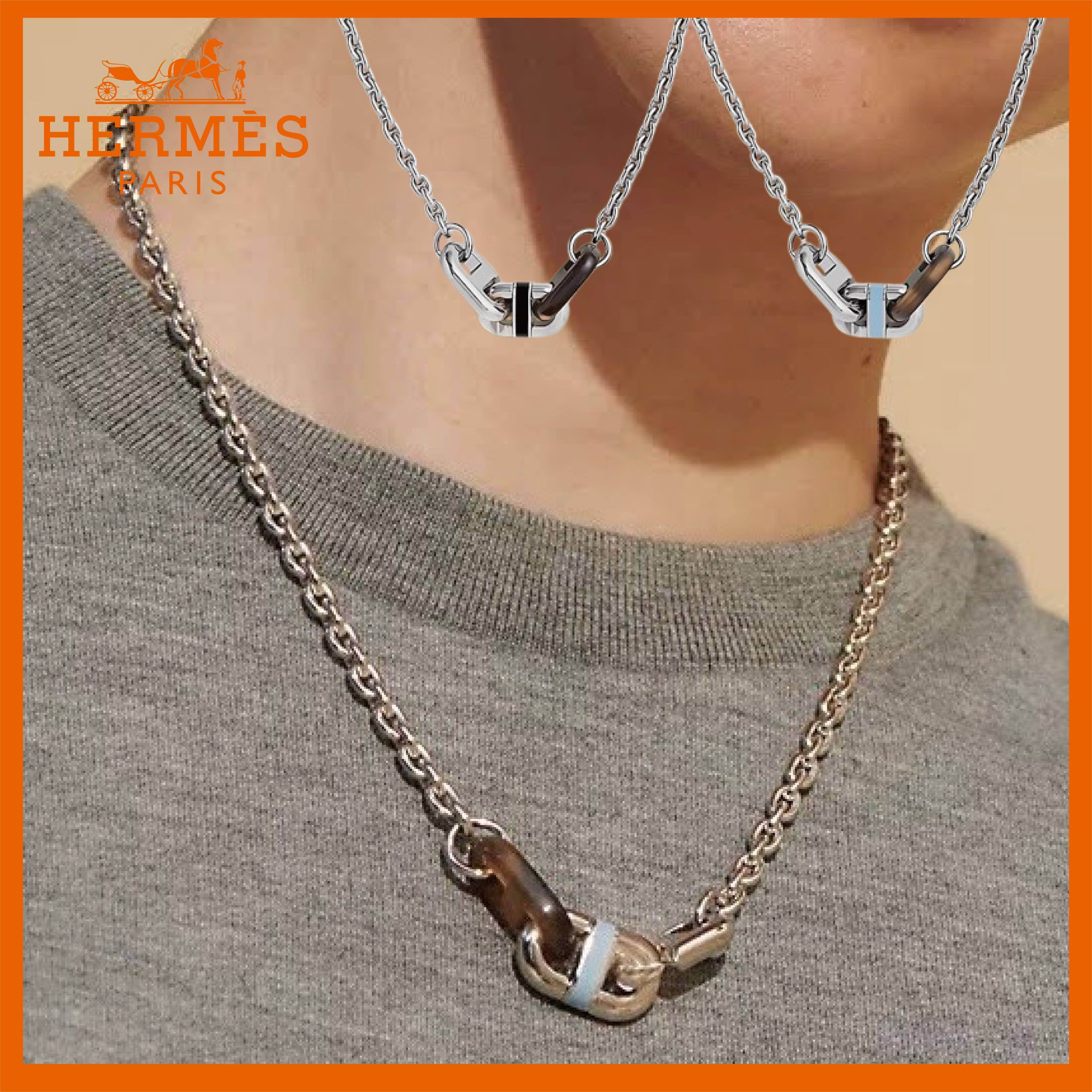 大人カジュアル♪ メンズHERMES マイヨン ネックレス