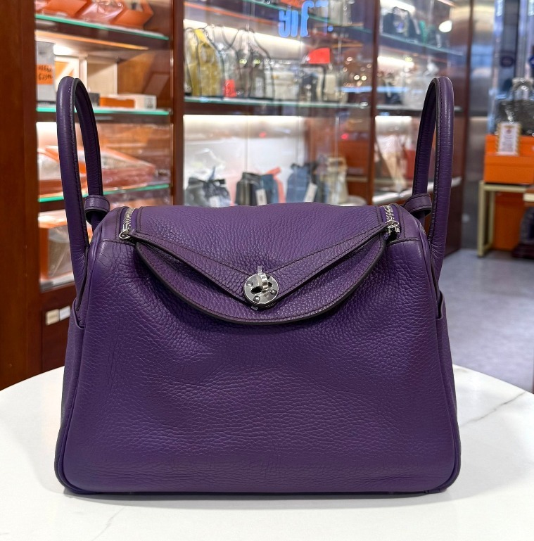 Hermes Lindy 30 リンディ 30 STAMP □Q TCレザー【ランク：A】