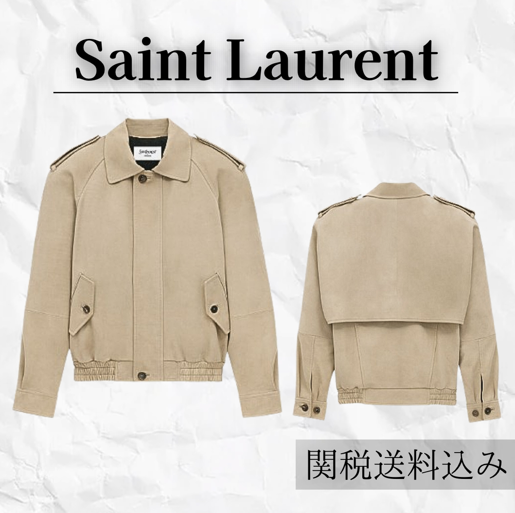Saint Laurent ボンバージャケット ベージュ