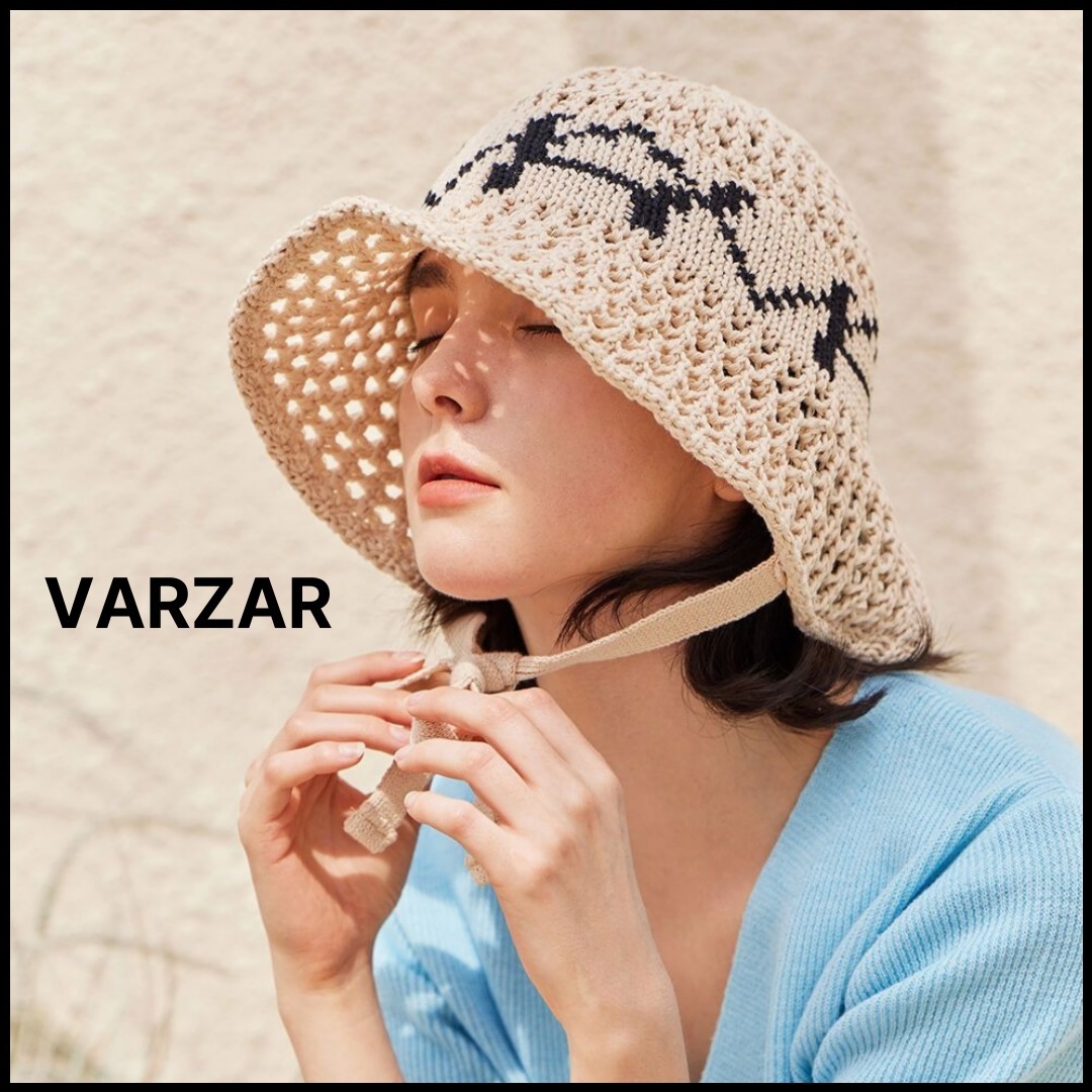 [VARZAR] VA Digital Logo Punching Bonnet Hat BG / 税込み
