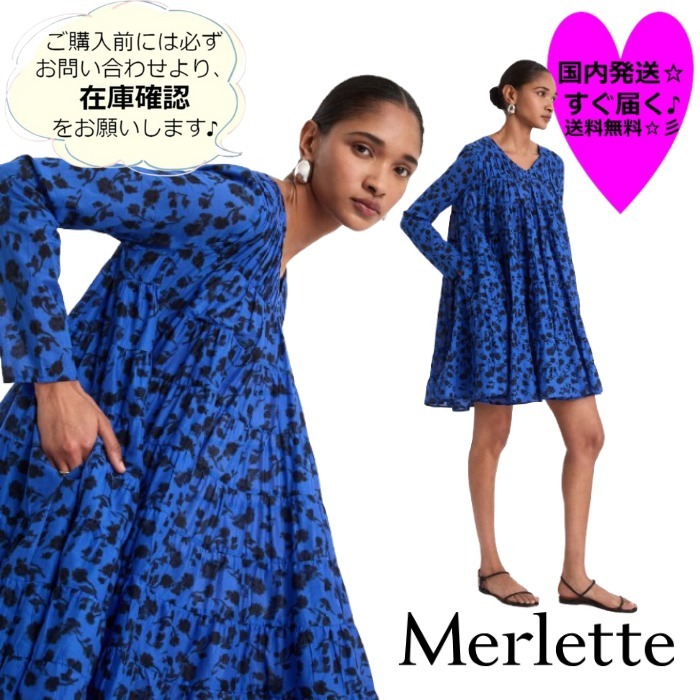 やっぱり可愛い！☆merlette☆ ソリスドレス フローラルプリント