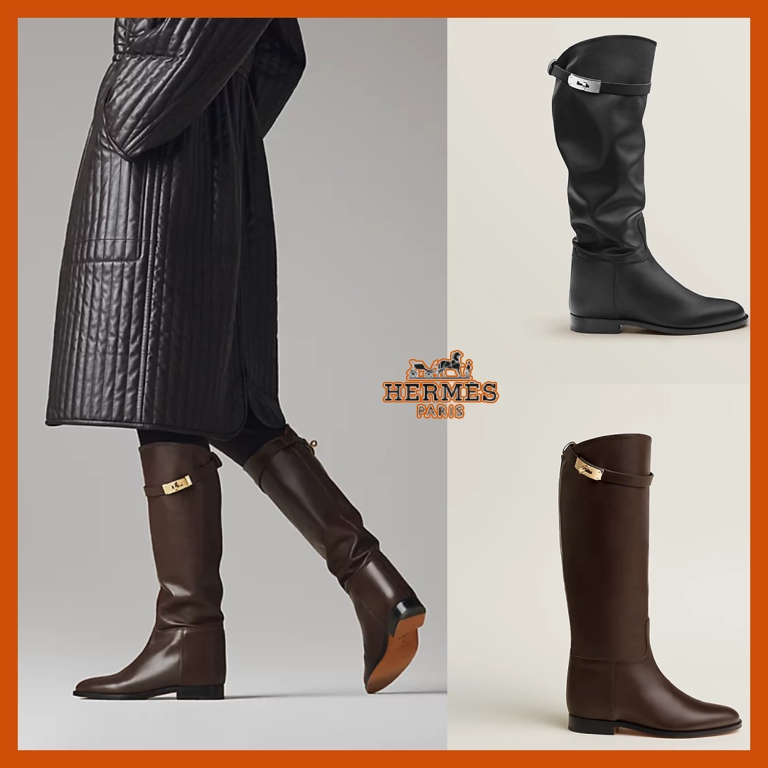 乗馬風カーフスキン HERMES】Jumping ブーツ