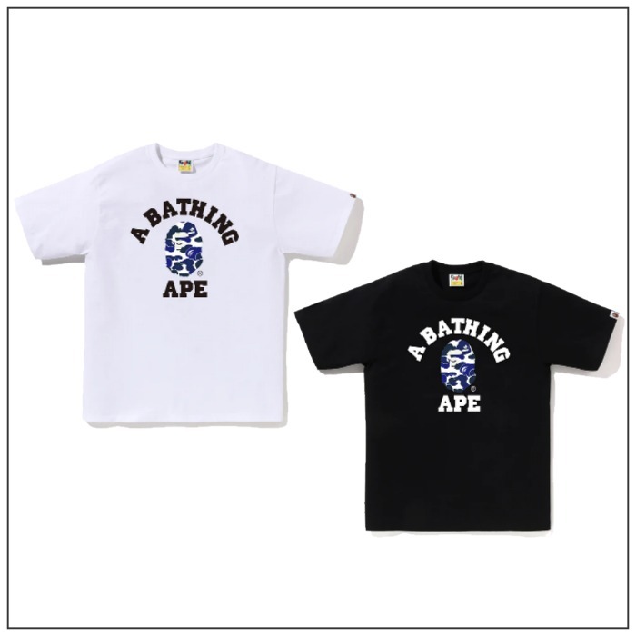 【A BATHING APE】BAPE.COM COLLEGE TEE BAPEC /限定Tシャツ