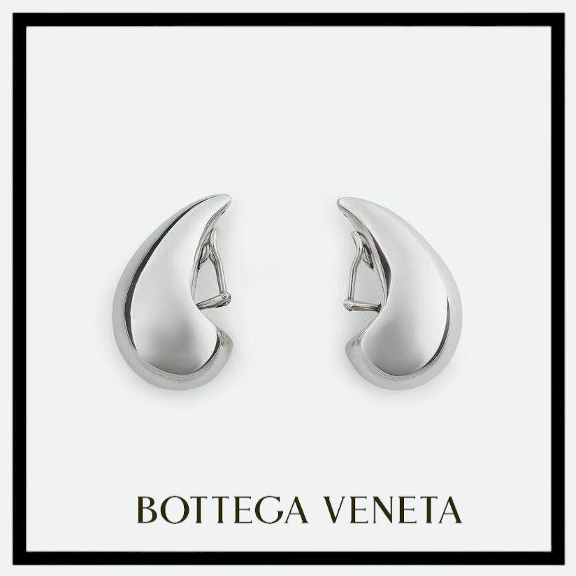 人気のシルバー BOTTEGA VENETA ◆ ミディアム ドロップ ピアス