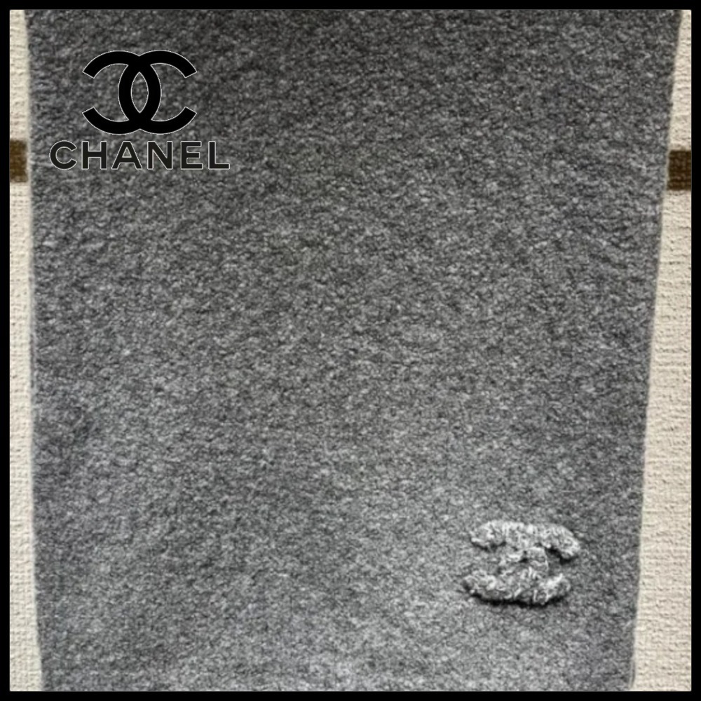 【秋のワードローブに♪】CHANEL   マフラー CCロゴ