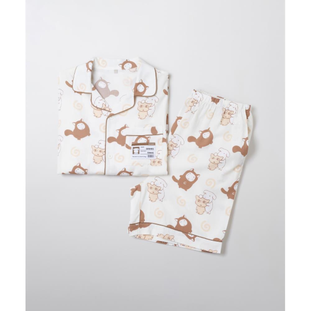 ★ SPAO★ Ganadi short sleeve pajamas CREAM SPPPF38U02