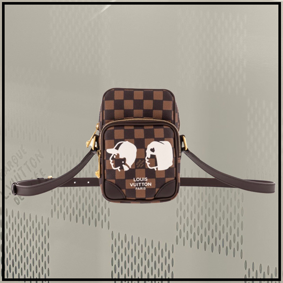 柄が可愛い アマゾン NL ショルダーバッグ Louis Vuitton ダミエ