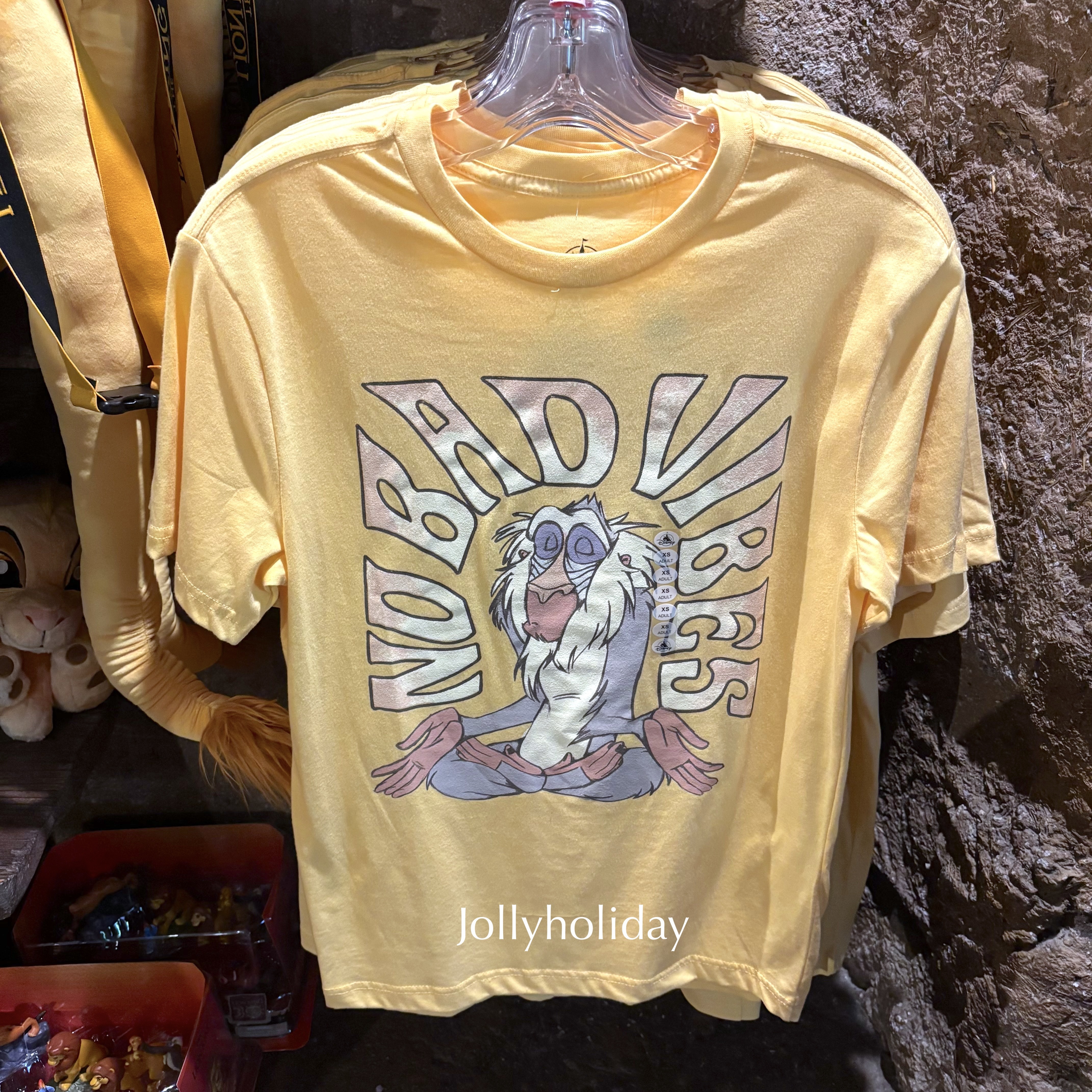 ☆US Disney Parks☆男女兼用 ラフィキ No Bad Vibes Tシャツ