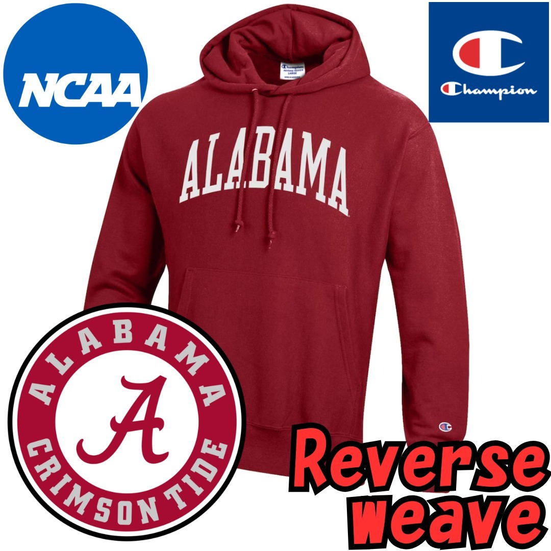 【US限定】Champion NCAA Alabama Crimson Tide Reverse Weave