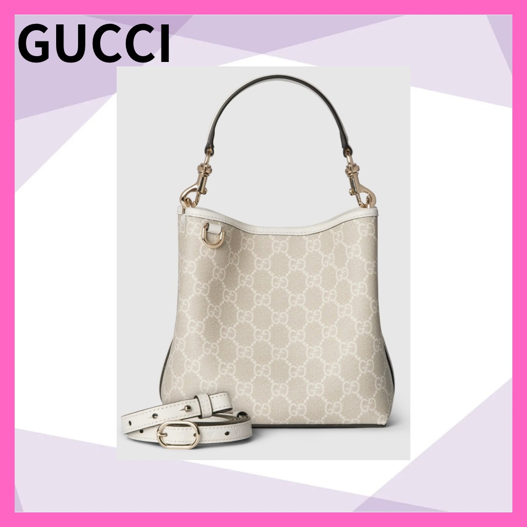 GUCCI スモールGGエンブレムバケットバッグ