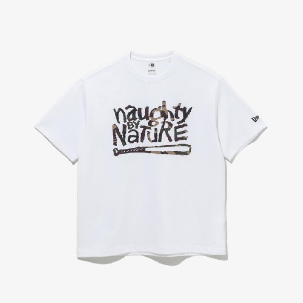 Tシャツ・カットソー New Era NAUGHTY BY NATURE X New Era Short Sleeve T-Shirt Whi
