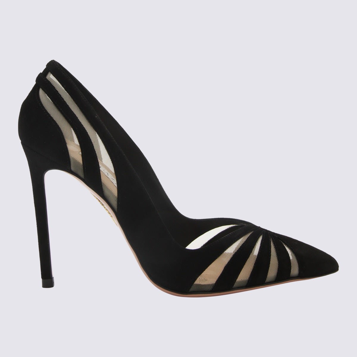 【送料&関税込】Aquazzura Black Leather The Spy Pump 105