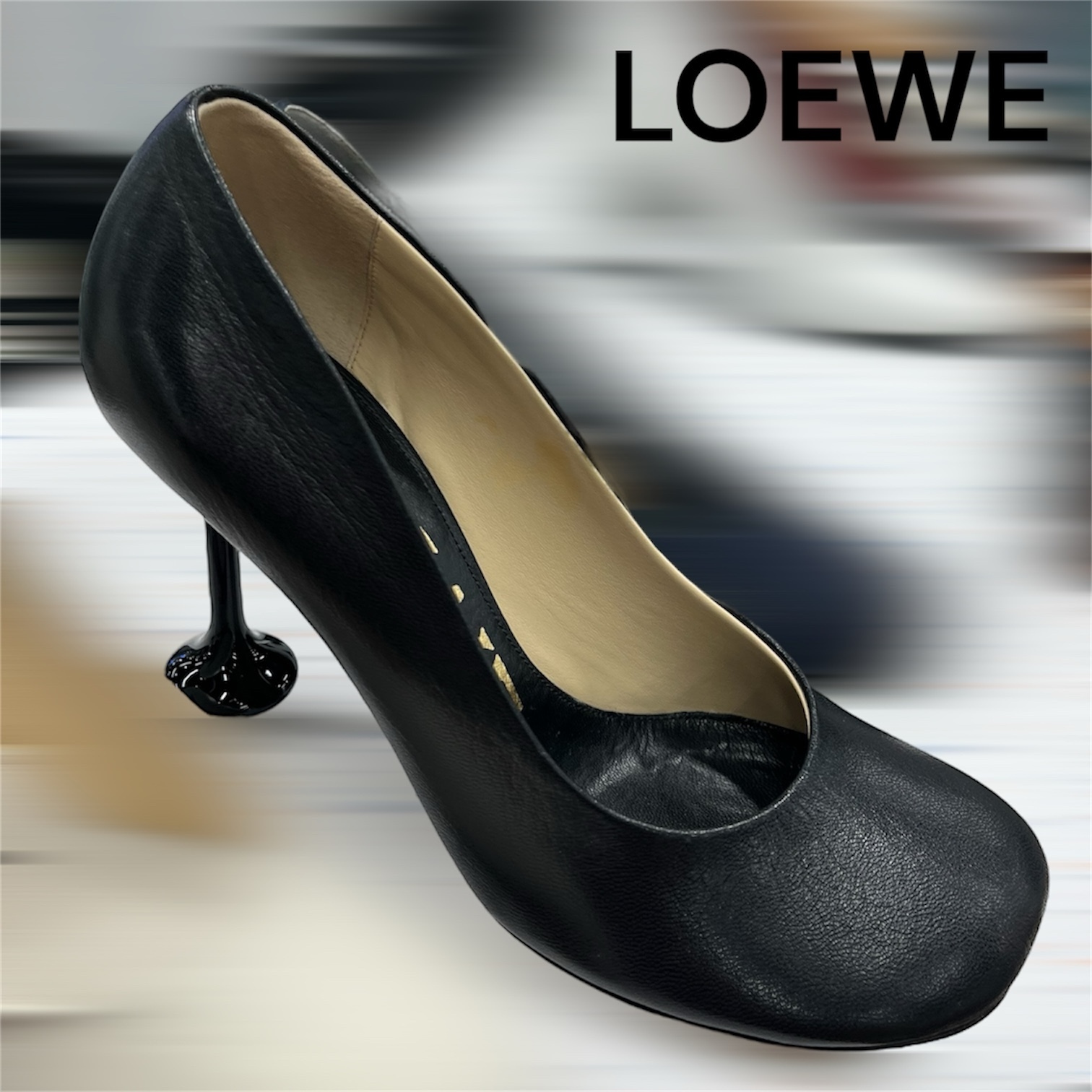 【LOEWE】Toy パンプス ブラック