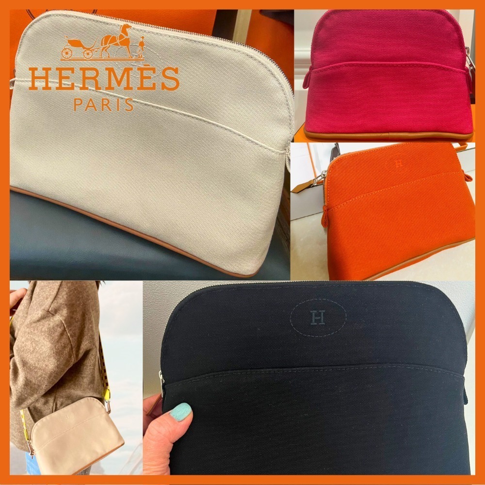 【使い勝手抜群♪】HERMES ボリードポーチ MM