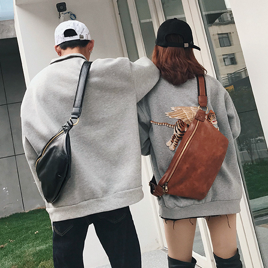 おしゃれなユニセックスウエストバッグ