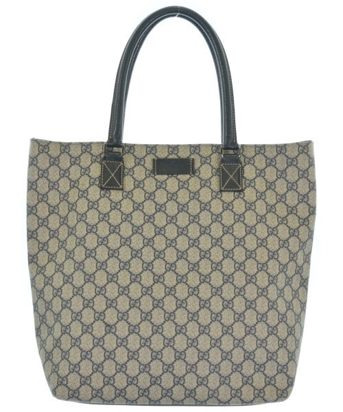 GUCCI グッチ トートバッグ グレーx紺(総柄) - 4500425E0075