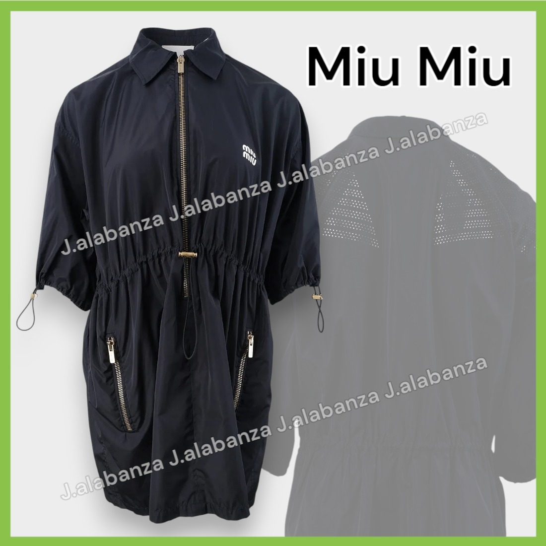 MIU MIU ★ １枚でも可愛い ジップアップワンピース 38サイズ