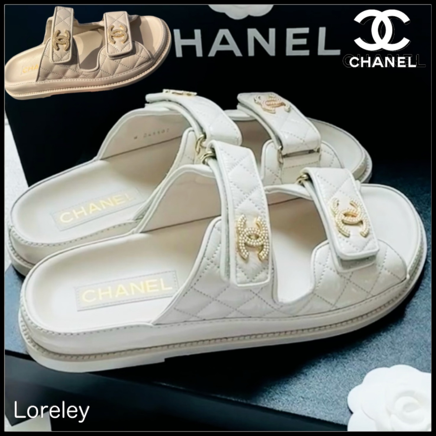 【可愛い】CHANEL Mules サンダル