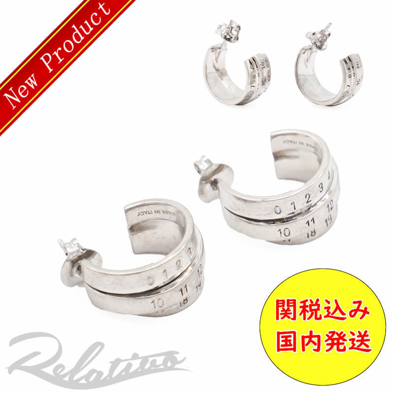 ★関税込・国内発送★【MM6】ナンバリング ピアス