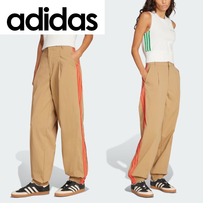 【関税・送料込み】adidas スリーストライプス ウーブンパンツ