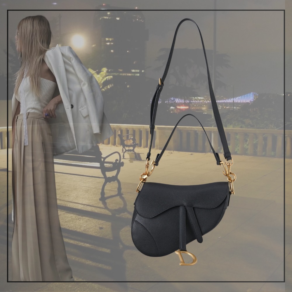 【出会えた一点物】DIOR サドルストラップバックミディアム