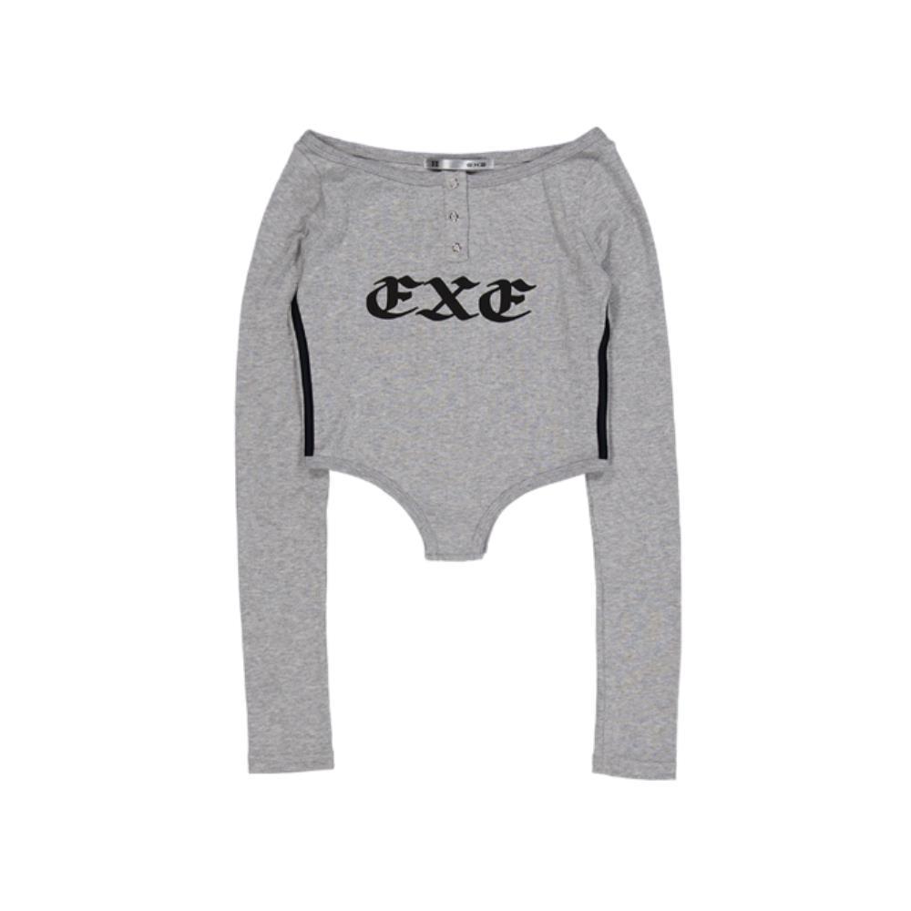 ★ SETUP-EXE★ BOATNECK BUTTON TOP MELANGE GREY AW020SETUP