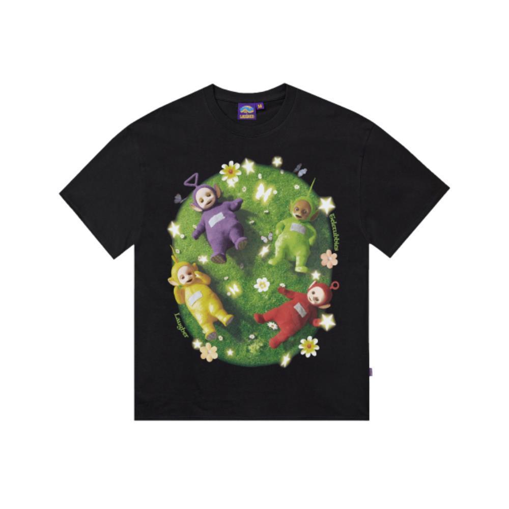 Tシャツ・カットソー LAUGHER Teletubbies Garden Teletubbies T-Shirt Black TE18