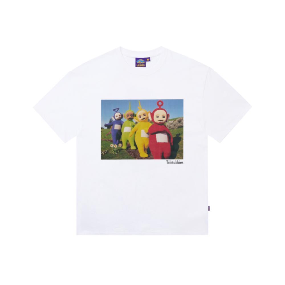 Tシャツ・カットソー LAUGHER Teletubbies Steel Cut T-Shirt White TE2