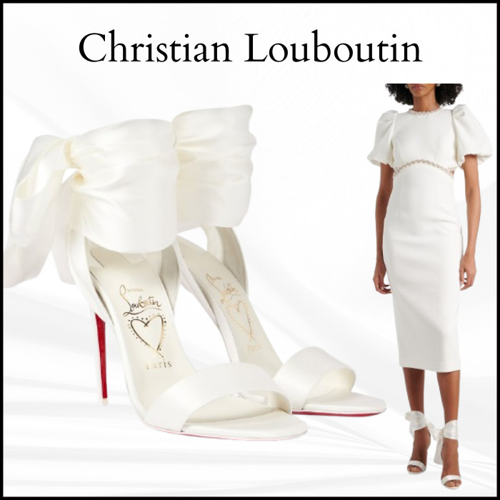 【Christian Louboutin】ブライダル Du Desert 100 サンダル