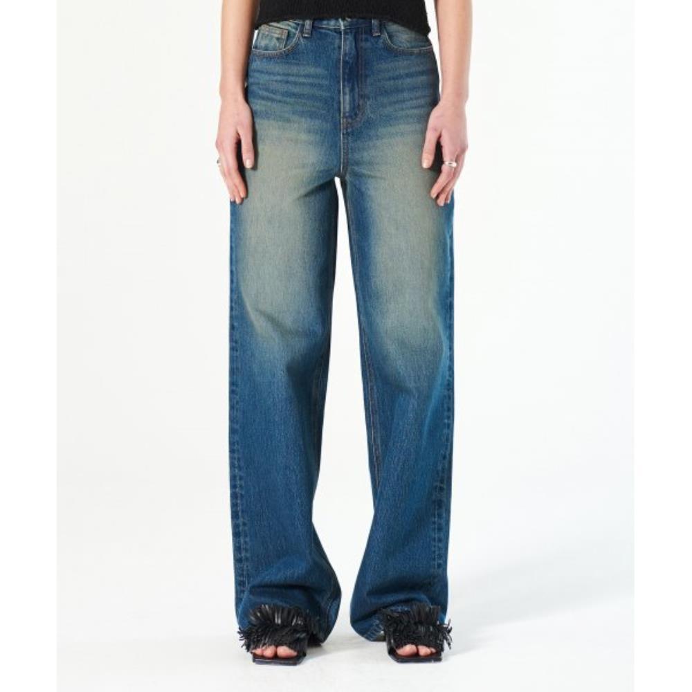 ★ DIAGONAL★ WASHING BASIC CONE DENIM dark blue DA231PT02D