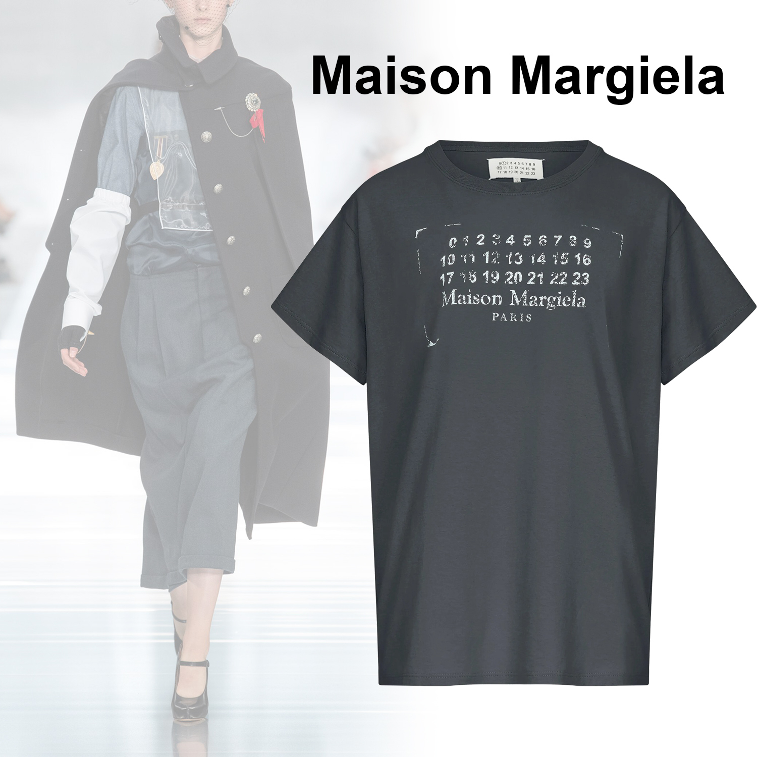 ◆Maison Margiela◆ ロゴ半袖 コットンTシャツ