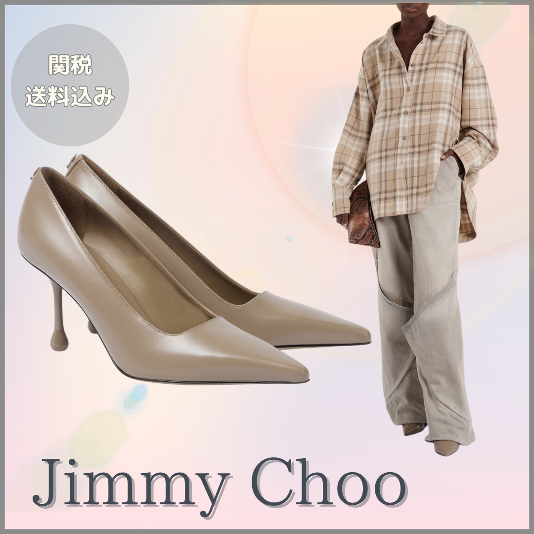 Jimmy Choo【関税送料込】イクシア 80 レザーパンプス