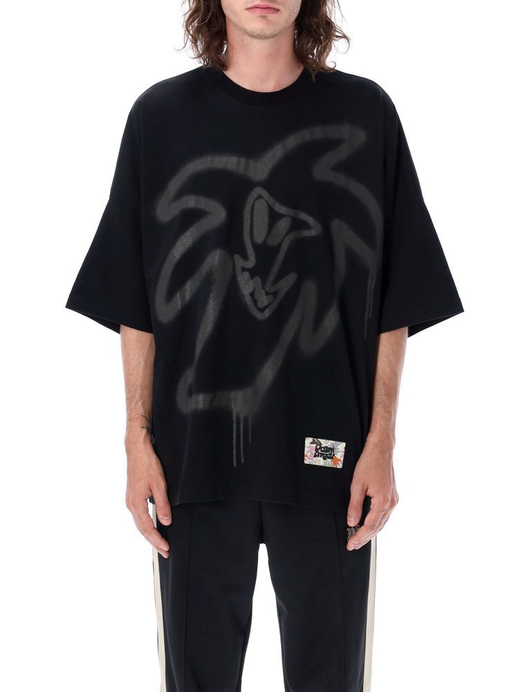 PALM ANGELS クラフィティフリントクルネックTシャツ 【関税込】
