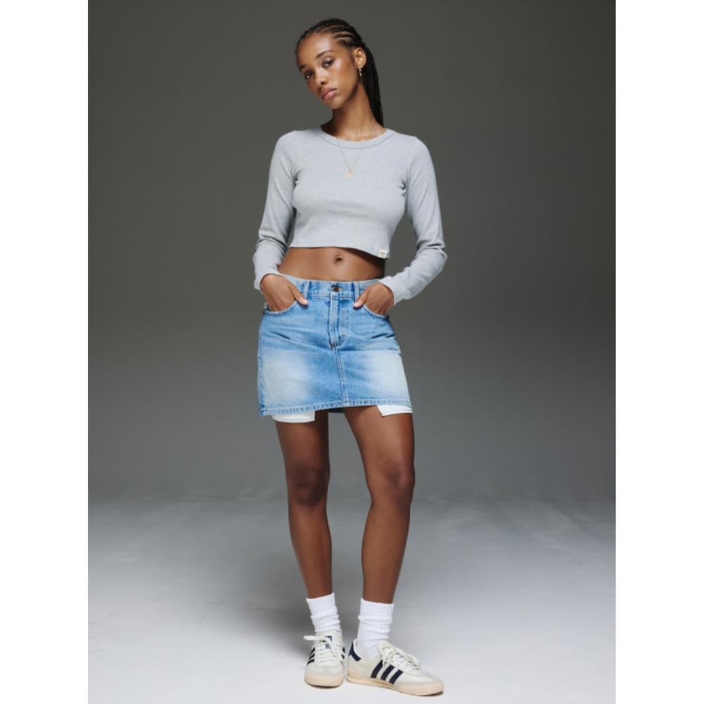 ★ GLOWNY★ THE KAI SKIRT LIGHT BLUE GY24CLBSK002LB