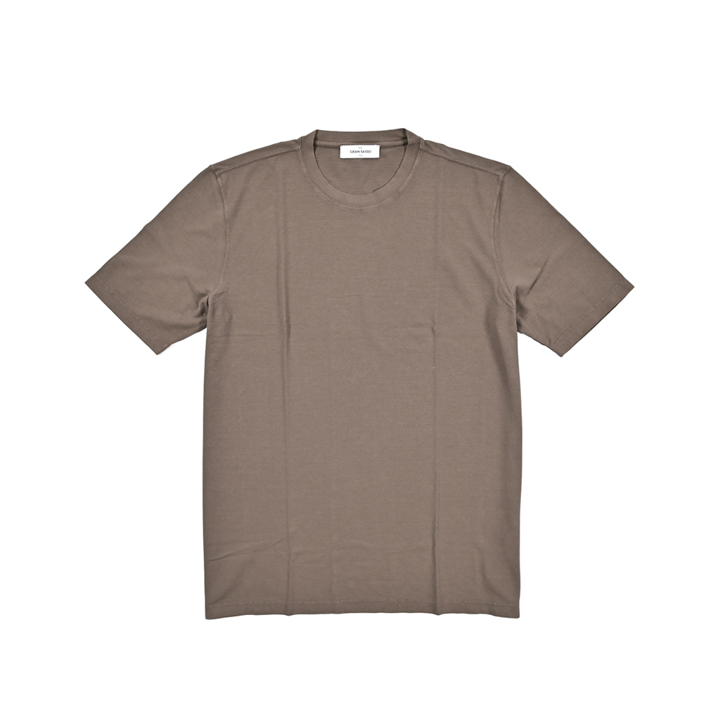 グランサッソ/Tシャツスムースコットンブラウン/422867
