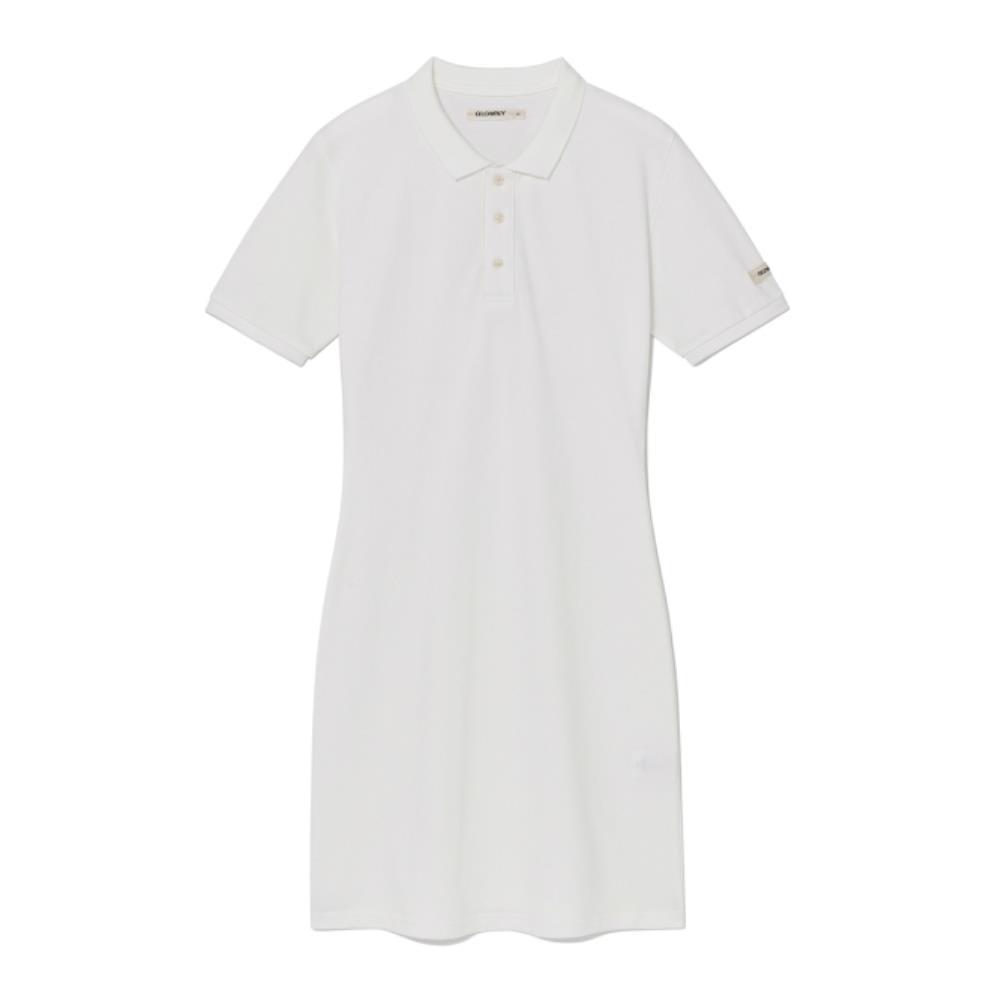 ★ GLOWNY★ HERITAGE POLO DRESS WHITE GY24BOP004WH