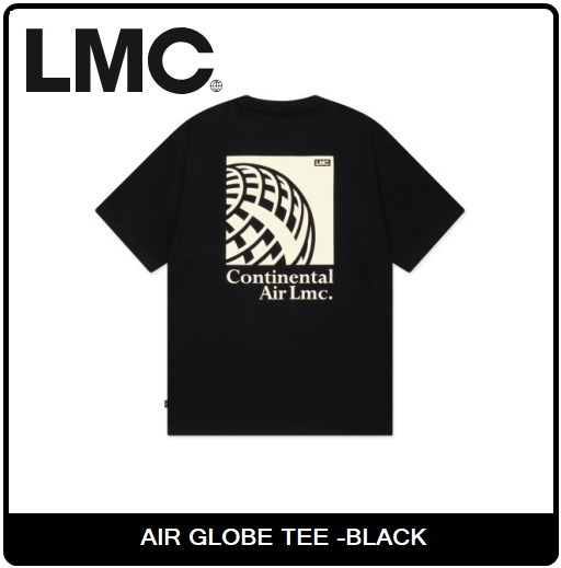 【LMC】 AIR GLOBE TEE ‐BLACK