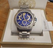 【送料関税込み】VERSACE クロノグラフ 腕時計 ブレスレット