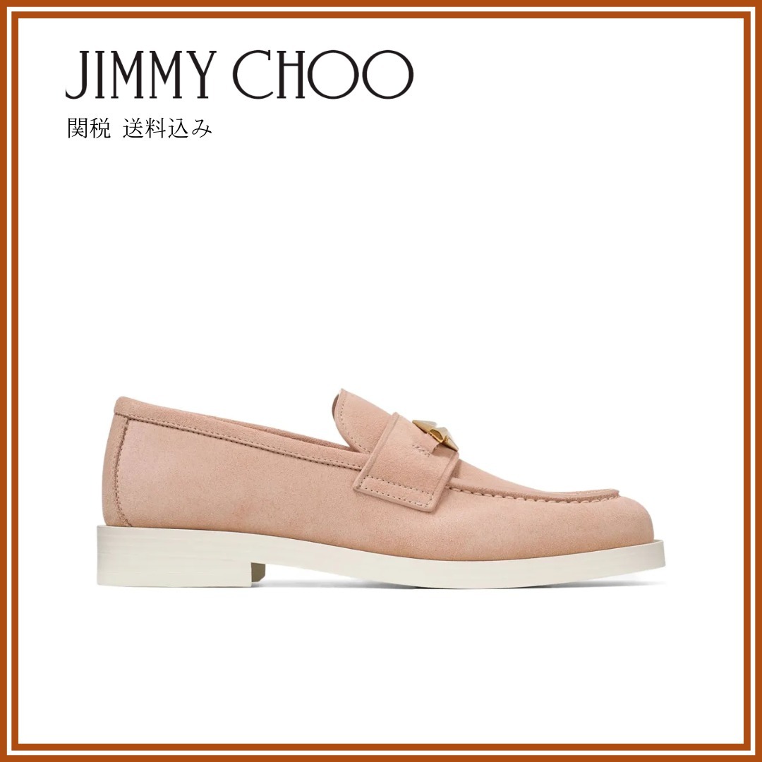 Jimmy Choo Maddie Diamond loafers ローファー ピンク