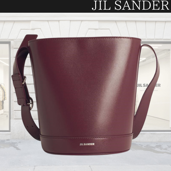 関税込★VIP価格【Jil Sander】カノーロ レザーバケットバッグ
